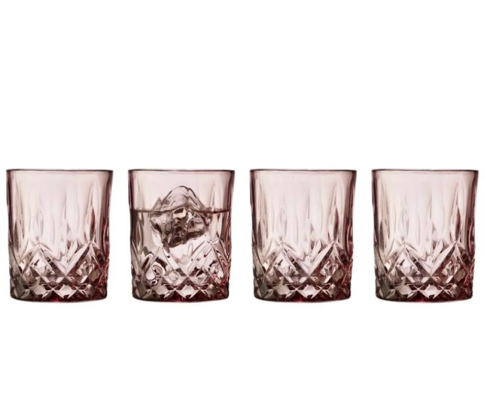 Whisky glass Sorrento 32 cl 4 pcs Pink