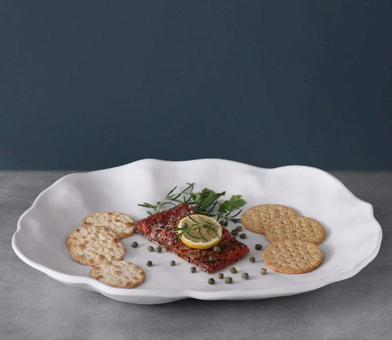 Vida Nube Large Oval Platter White