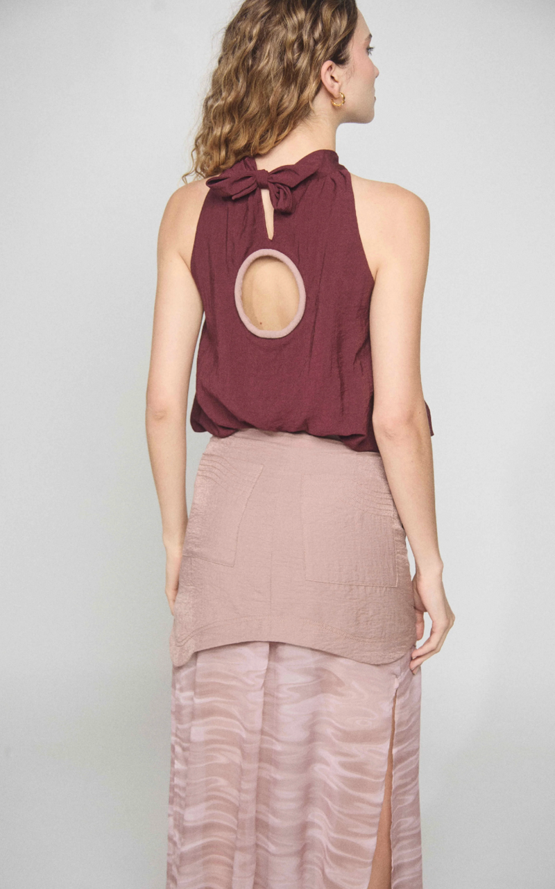 Cisne Skirt Mocca Print Milk