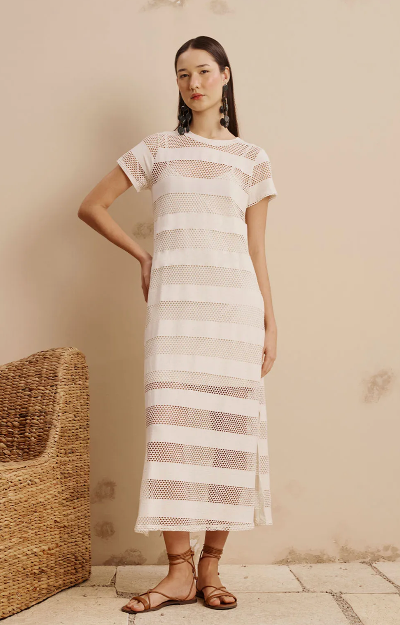 Selin Dress Off White