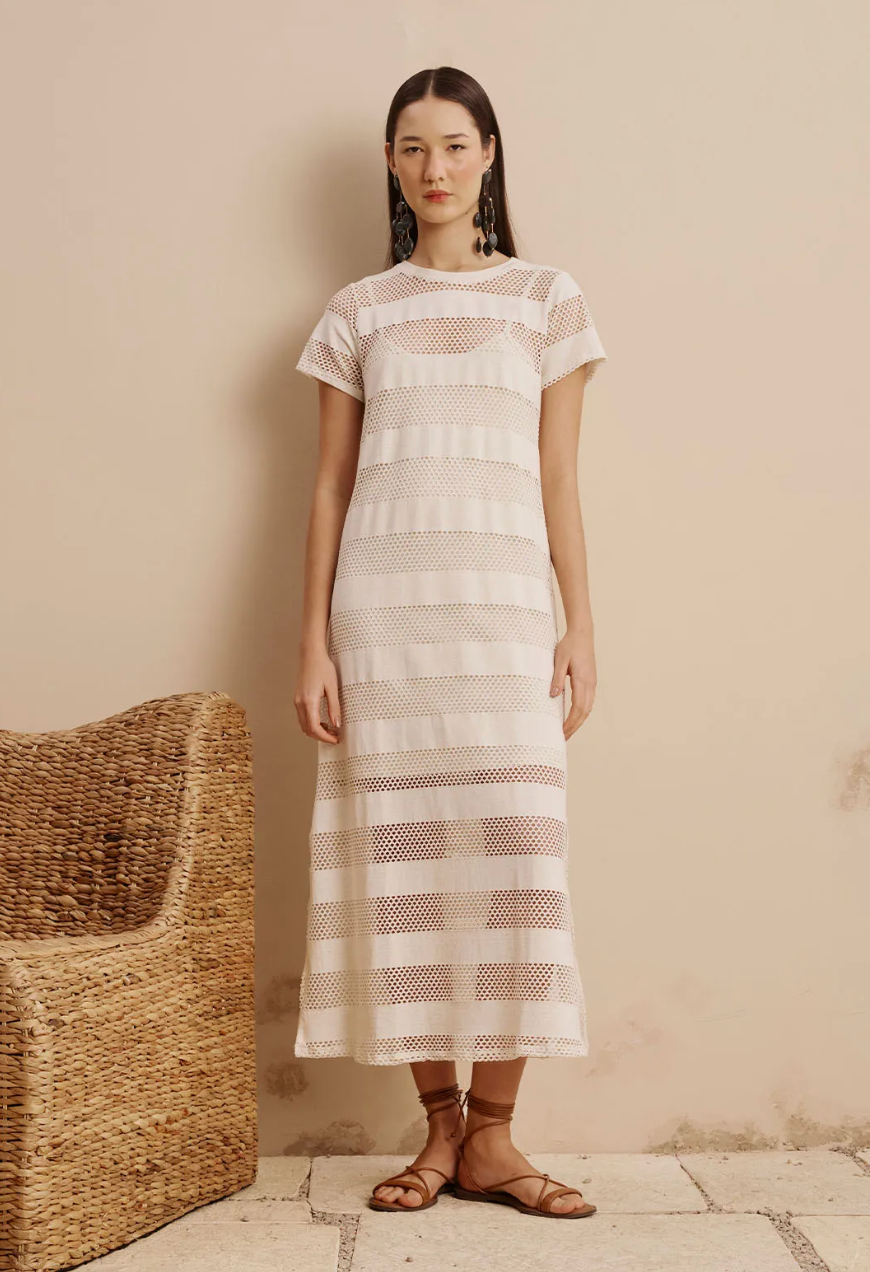 Selin Dress Off White