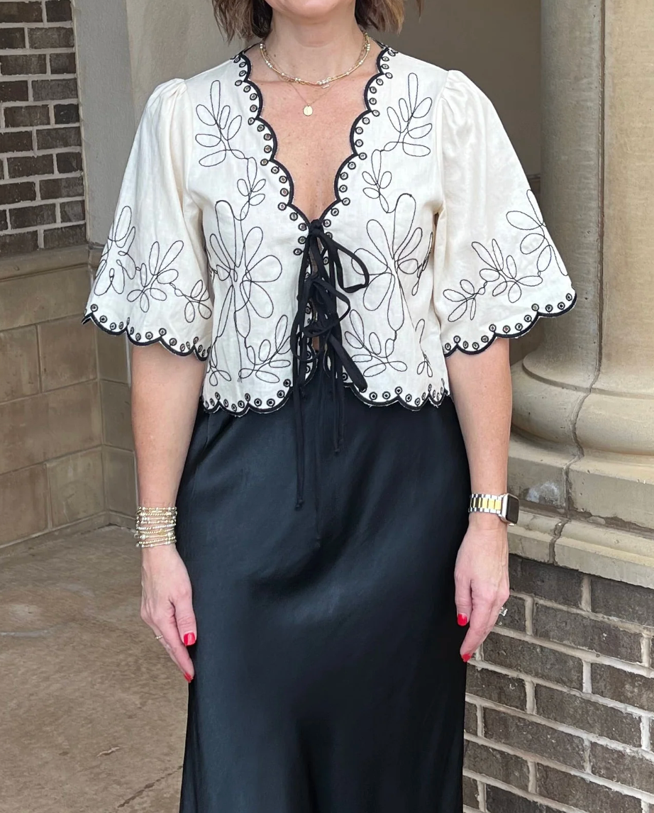 Ardennes tie Top Taupe