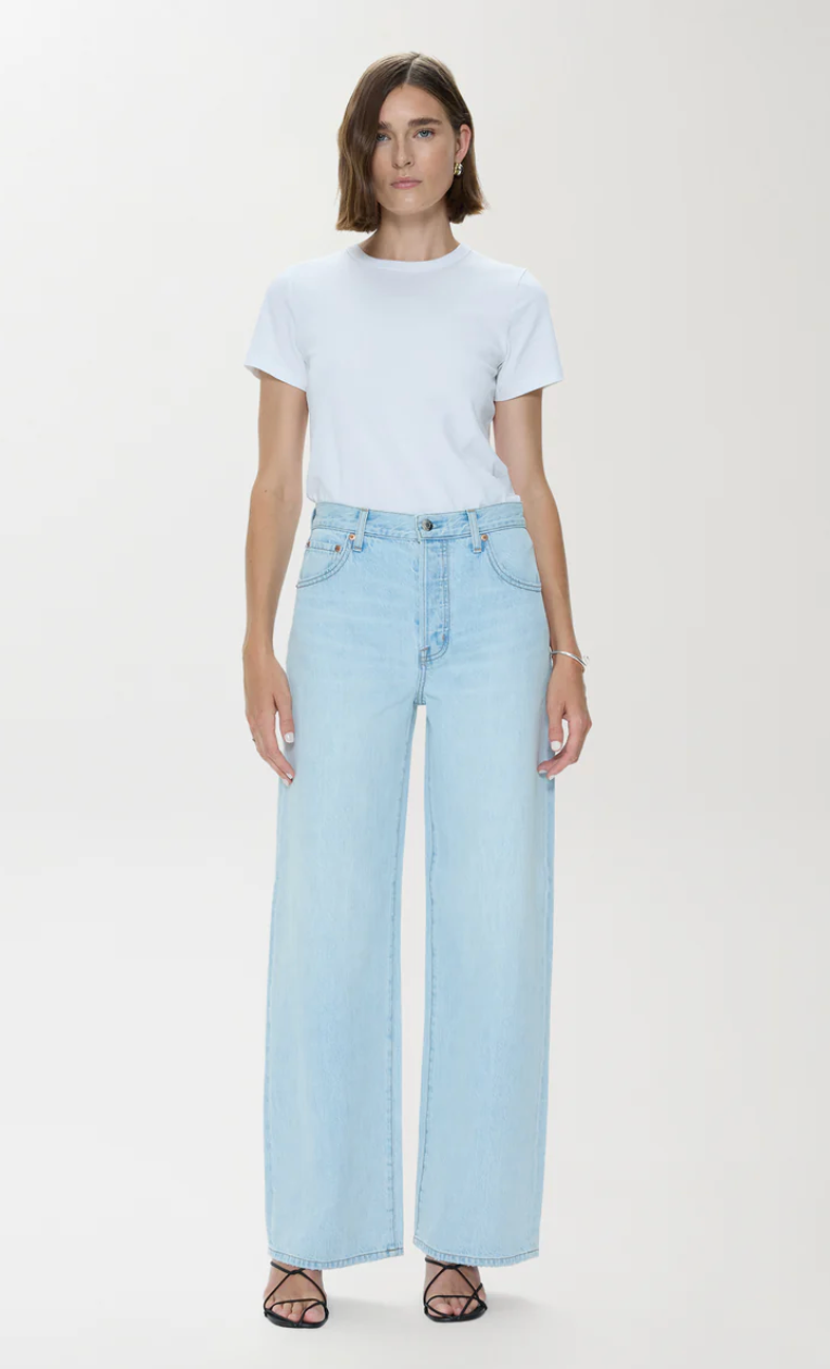 Tate High Rise Bowed Wide Leg Jean Postcards