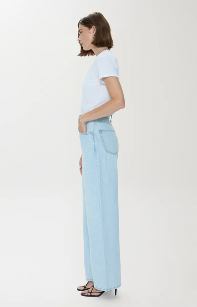 Tate High Rise Bowed Wide Leg Jean Postcards