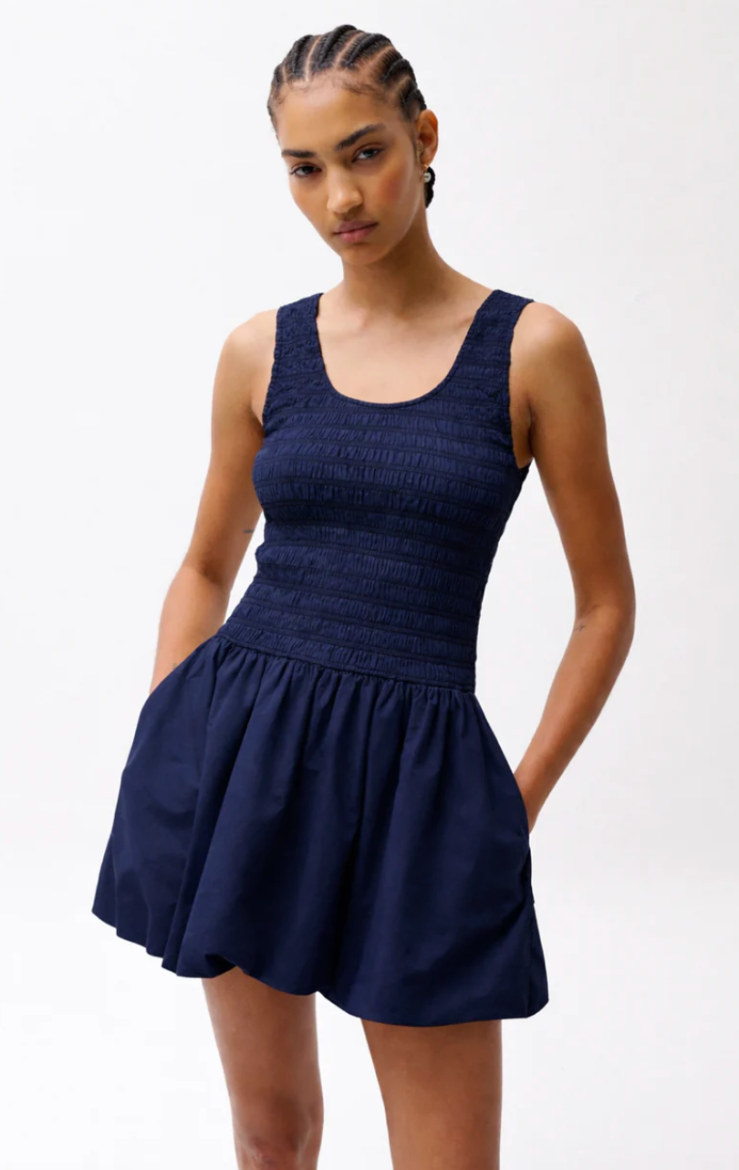 Ilona Bubble Hem Dress Peacoat