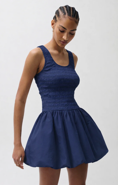 Ilona Bubble Hem Dress Peacoat