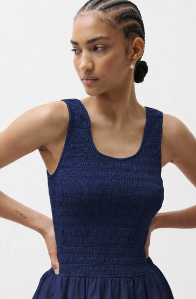 Ilona Bubble Hem Dress Peacoat