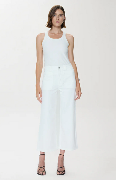 Zooey Patch Pocket Utility Pant Le Blanc