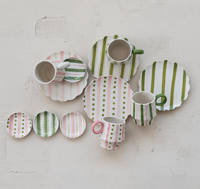 Dish w Striped Pattern