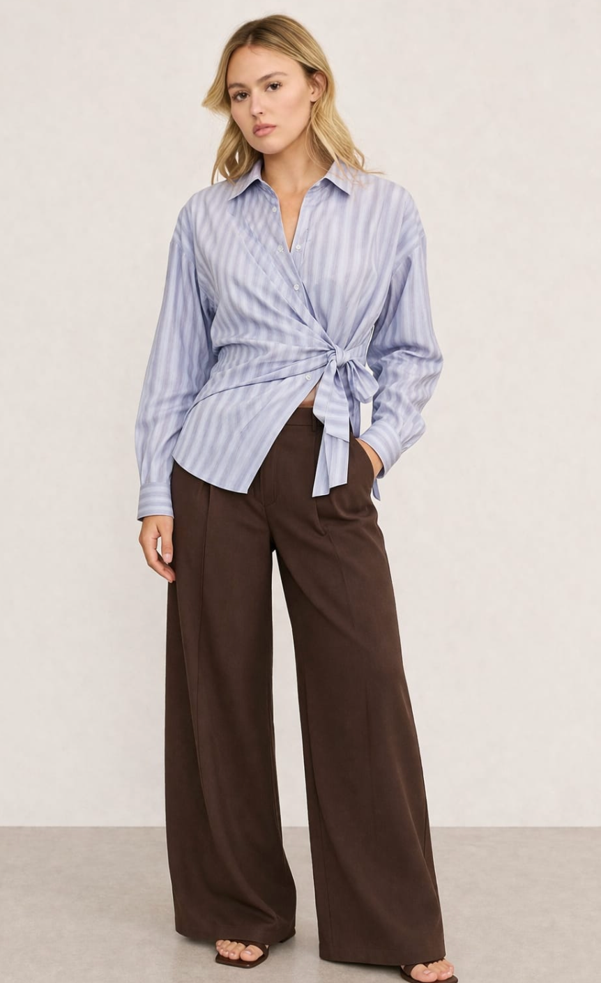 Nessa Shirt Stripe Blue