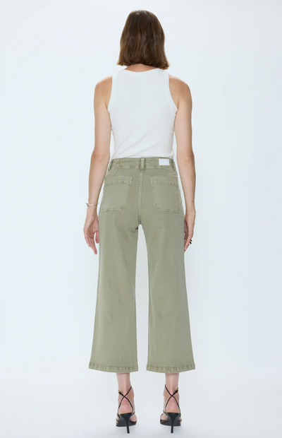 Zooey Patch Pocket Utility Pant Slate Green