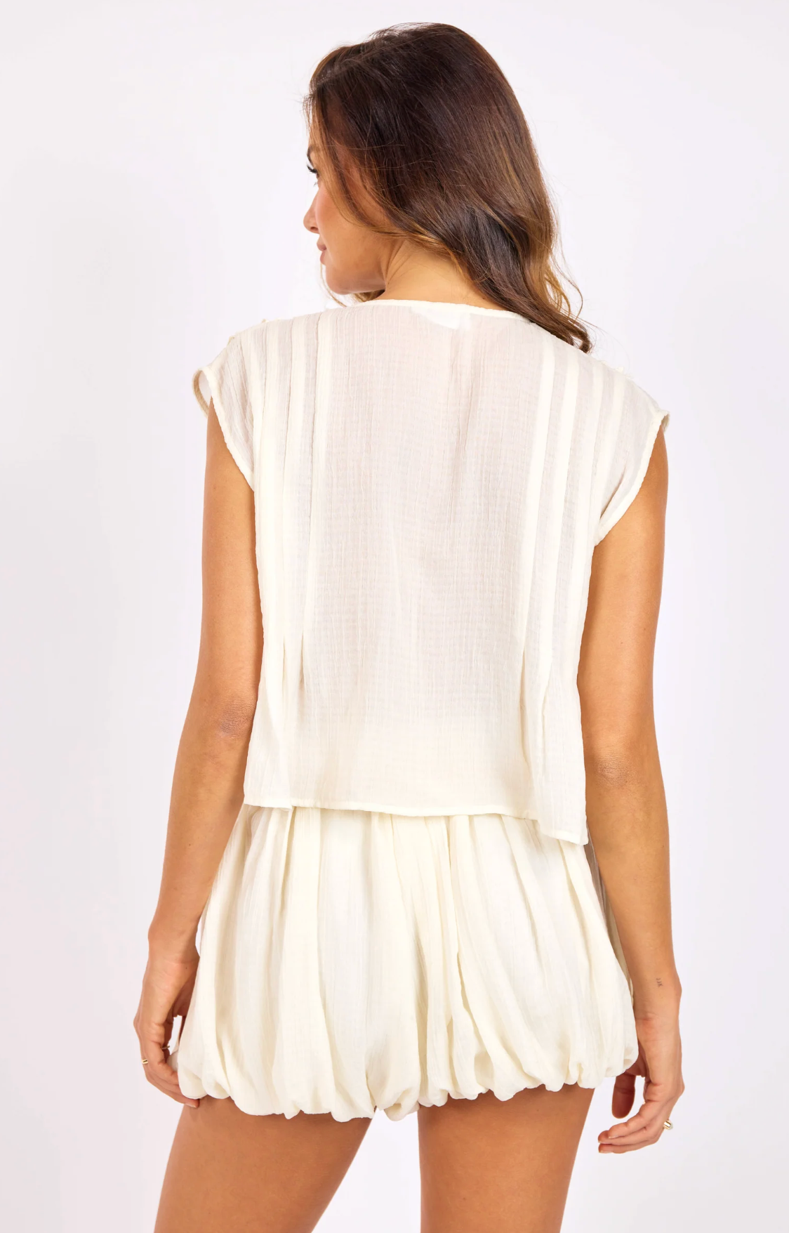 Daydreamer Ruffle Top Cream