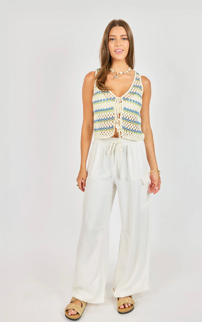 Stairsteps Crochet Vest Multi