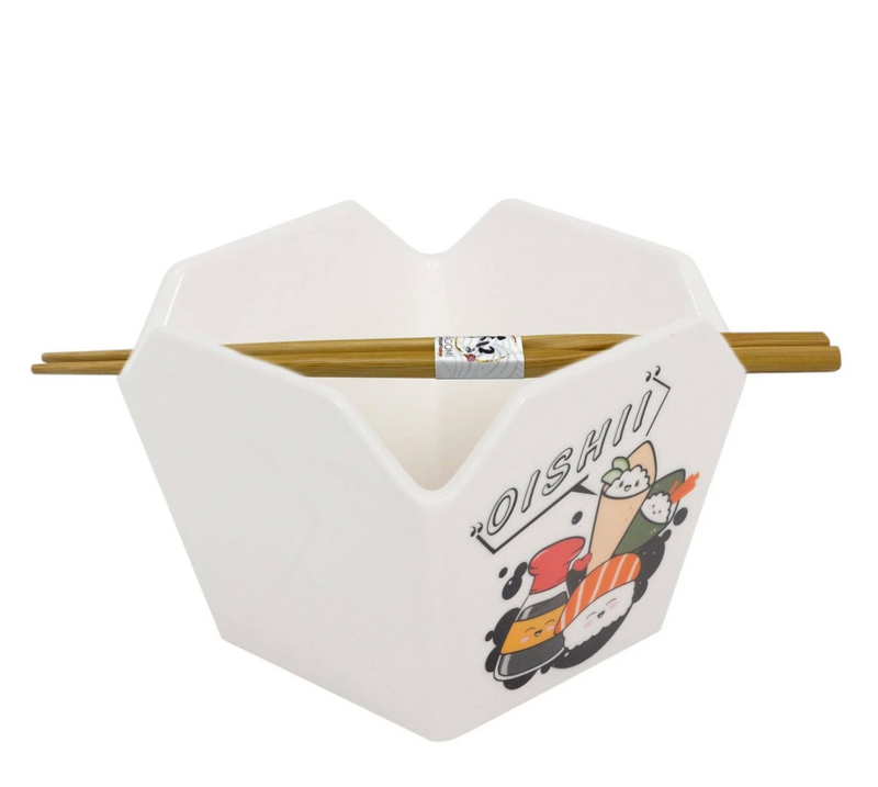 Takeout Box Serving Bowl With Chopsticks Oishii