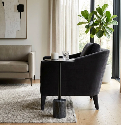 Ottowa Black Granite Accent Table