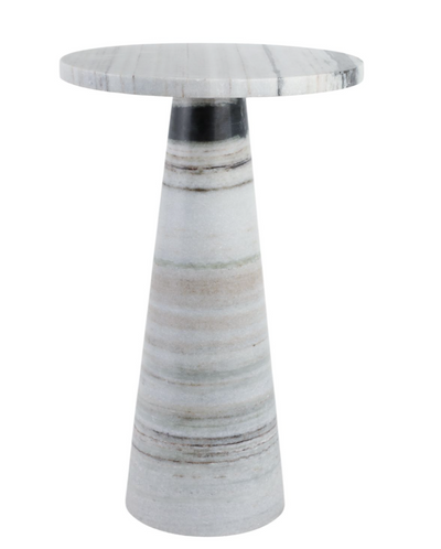 Panda Stone Marble Accent Table Multi