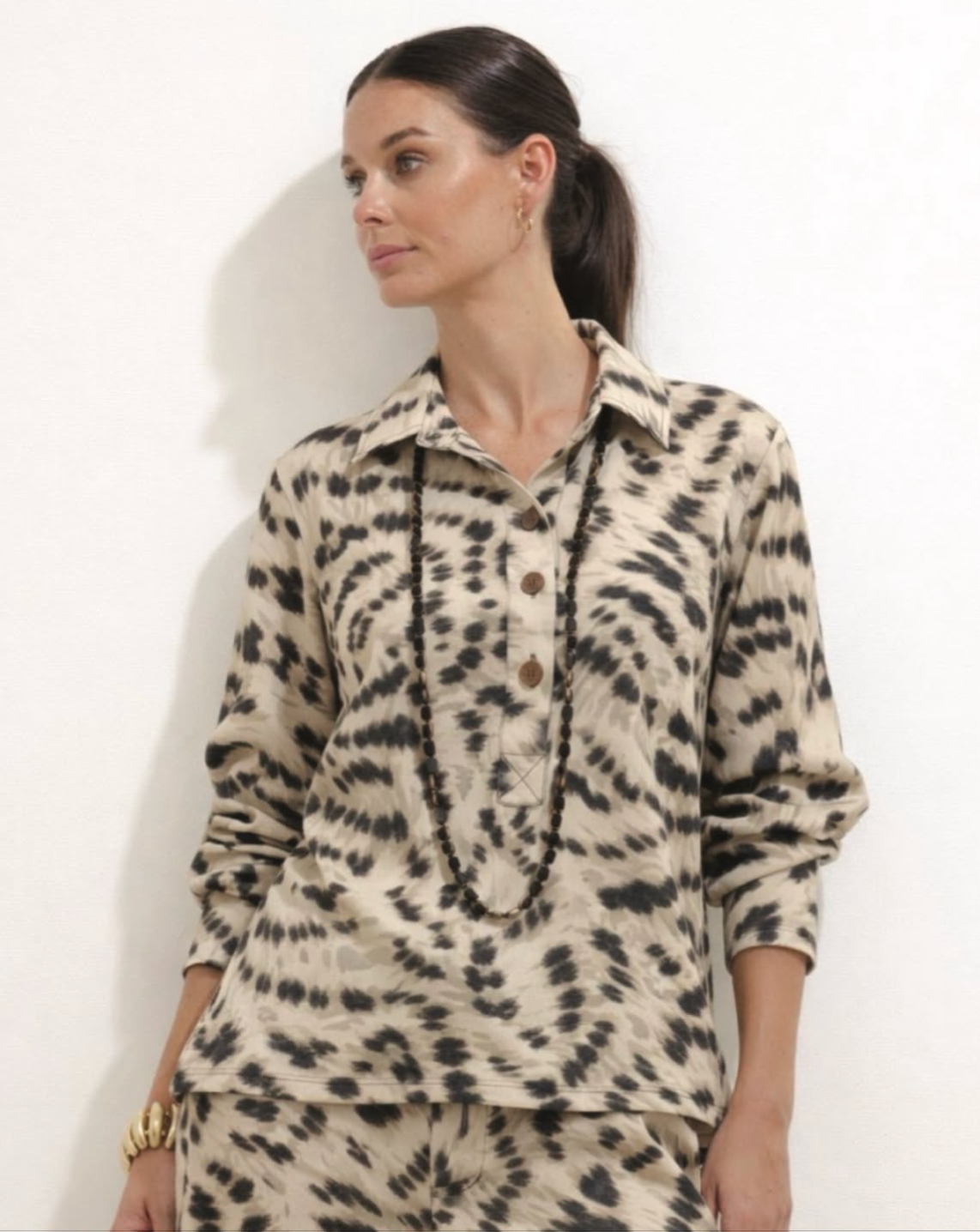 Cruz Shirt Print Brown