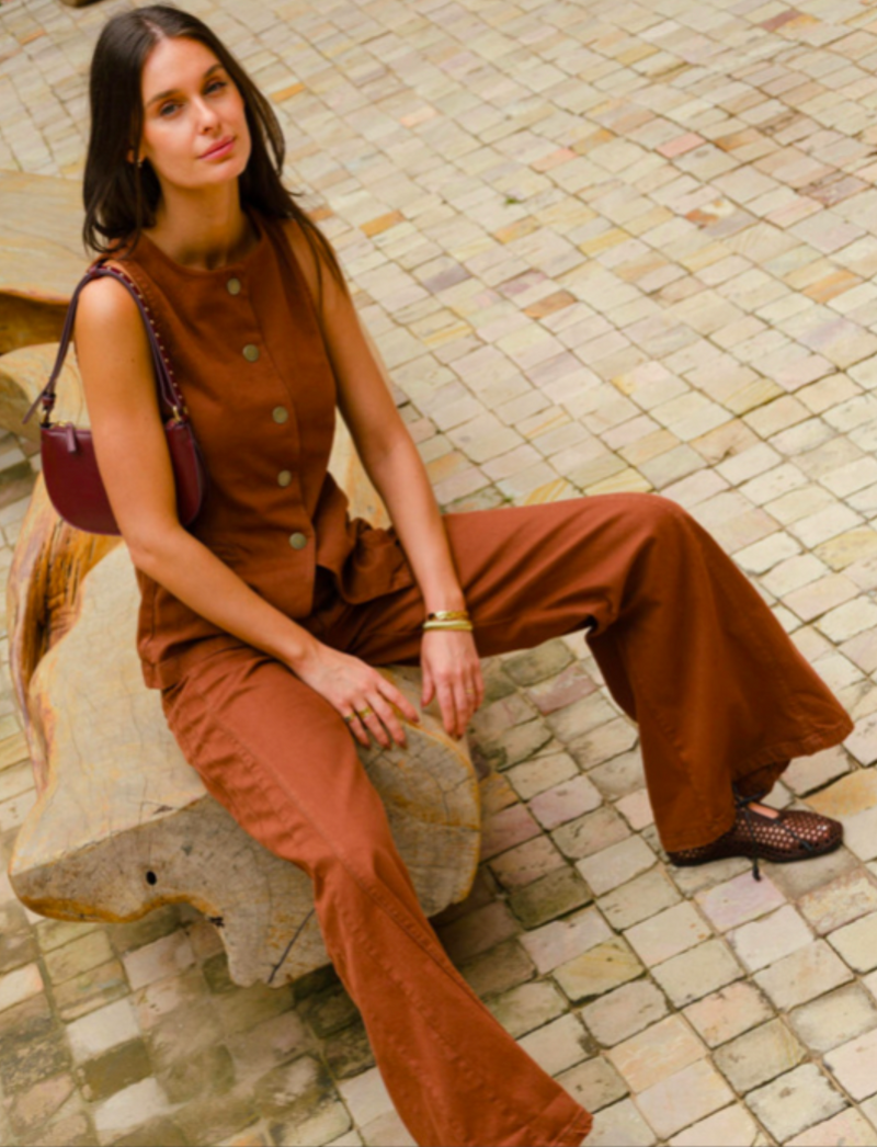 Aline Pant Chocolate Denim