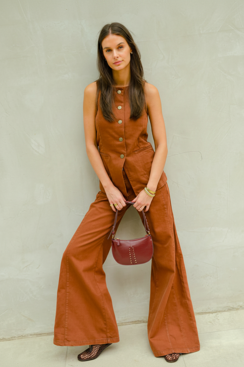 Aline Pant Chocolate Denim
