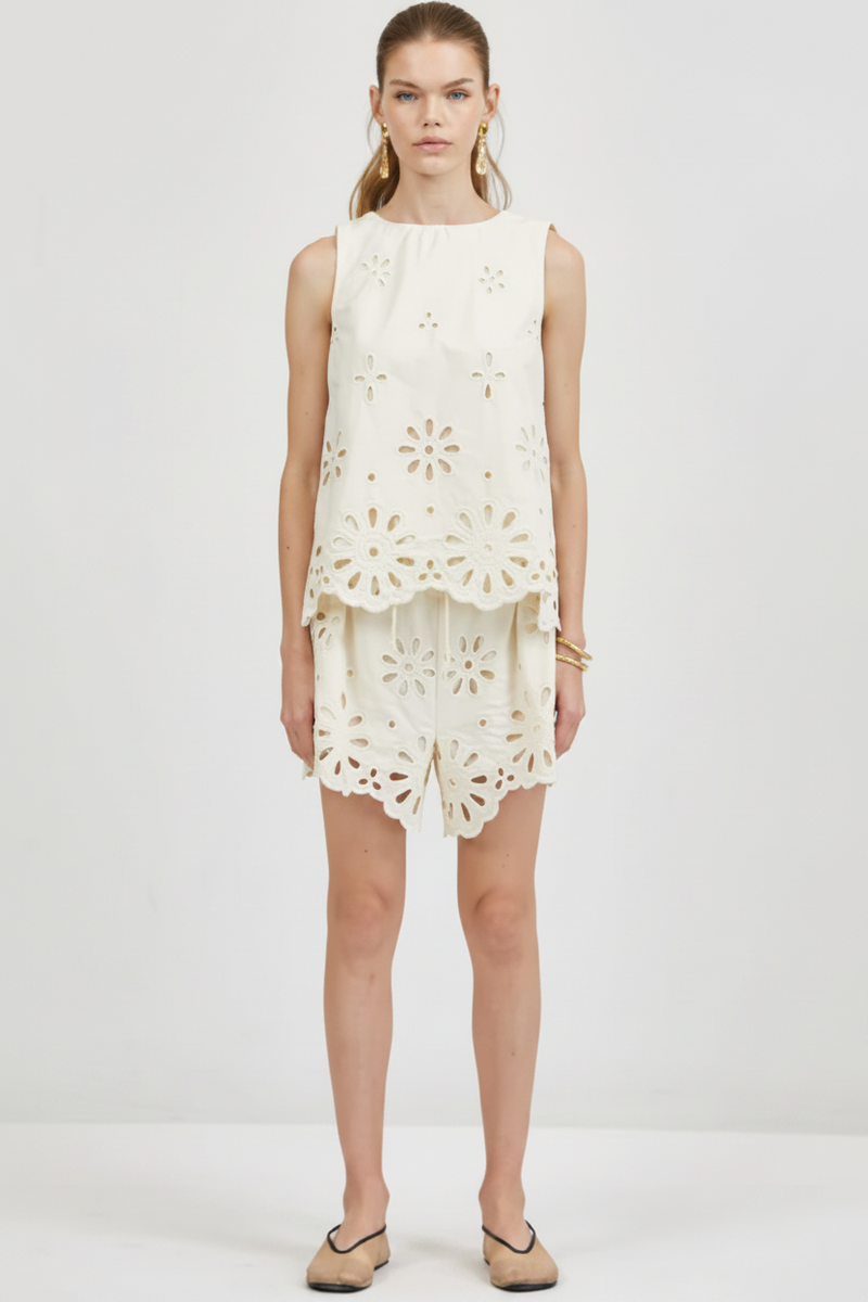 Leonor Shorts Cream
