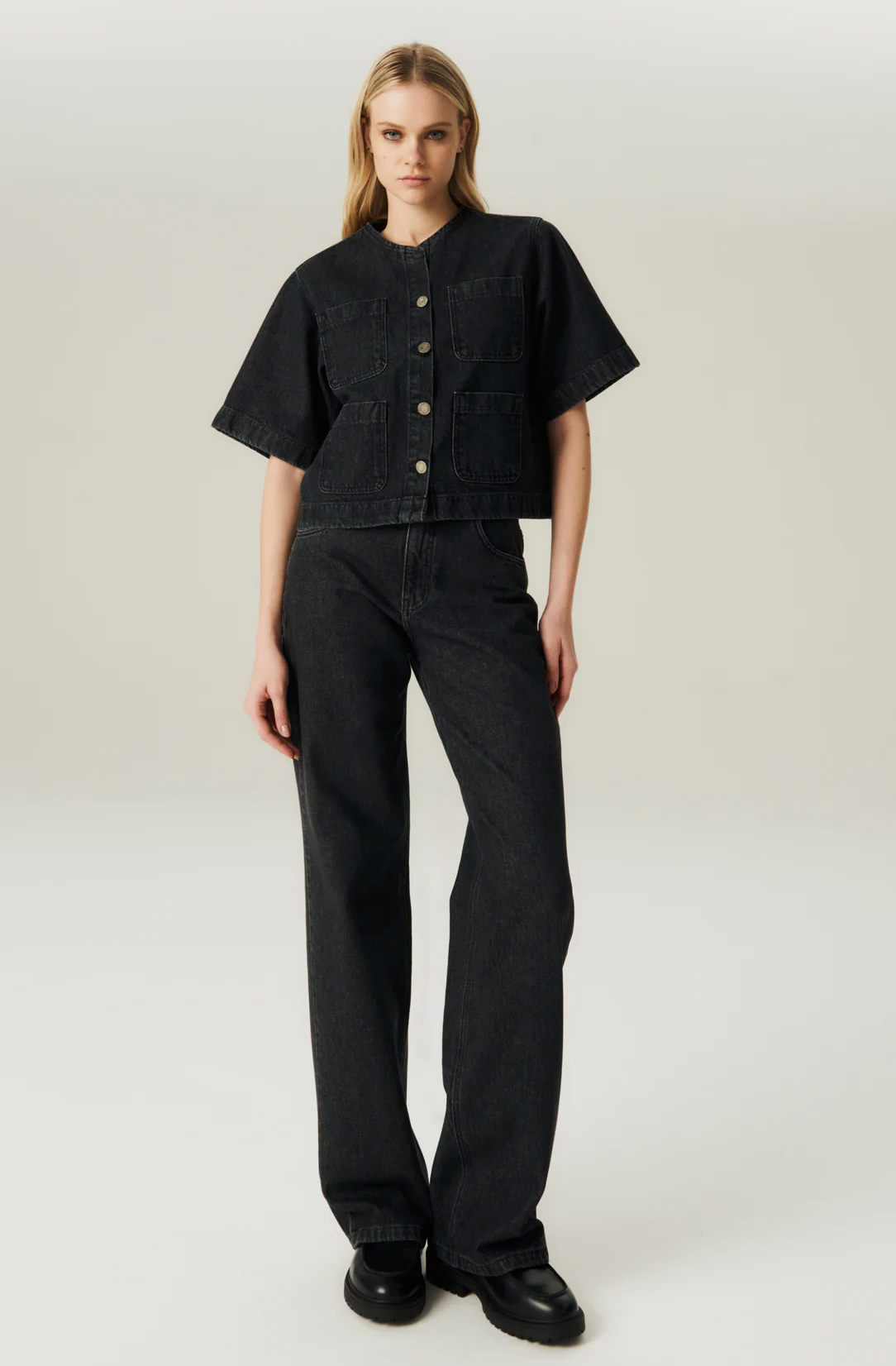Lint Shirt Jeans Black