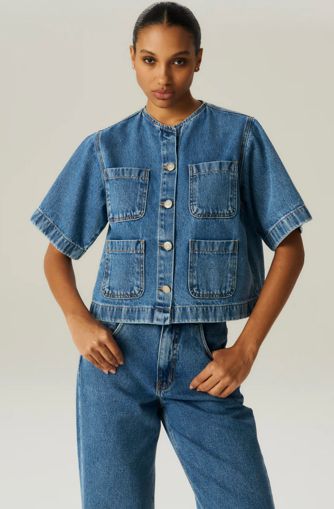 Lint Shirt Jeans Blue