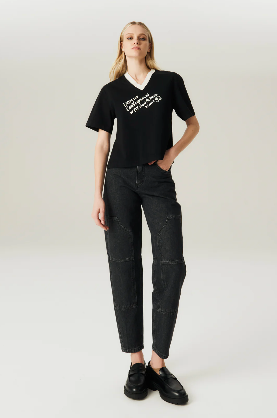 Claudia Pant Jean Black