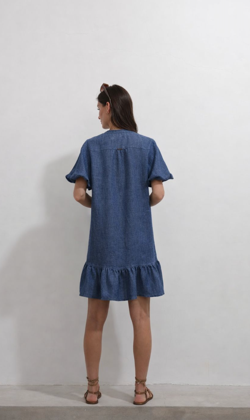 Valeria Dress Lt Denim