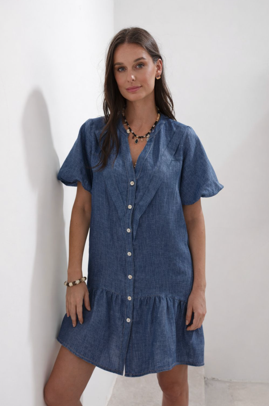 Valeria Dress Lt Denim