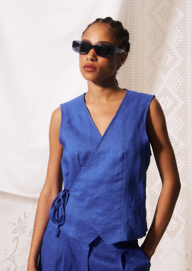 Alfio Vest Blue