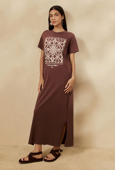 Dilia Dress Dark Brown