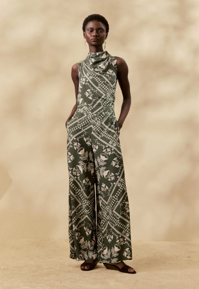 Amelia Jumpsuit Drak Green