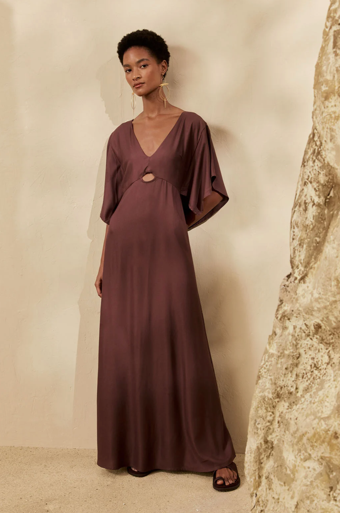 Procion Dress Dark Brown