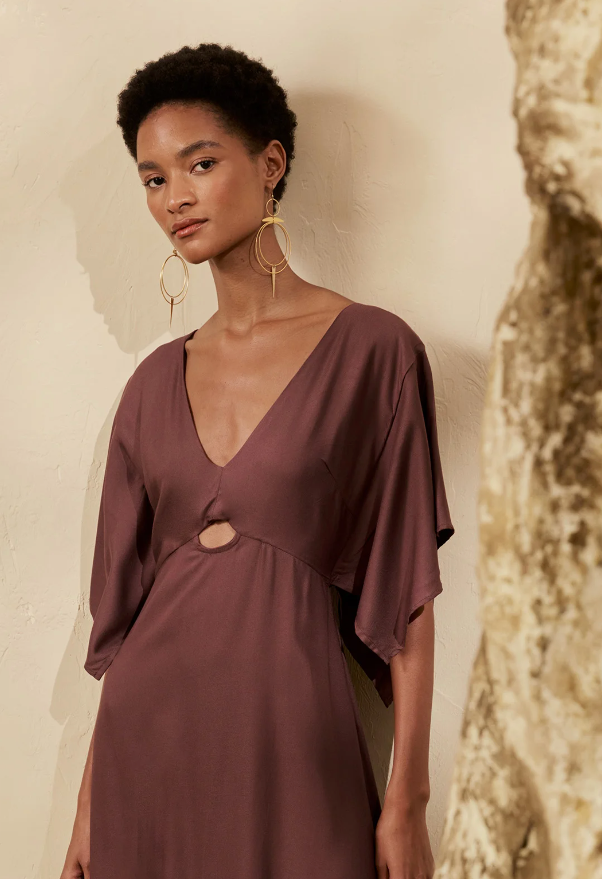 Procion Dress Dark Brown