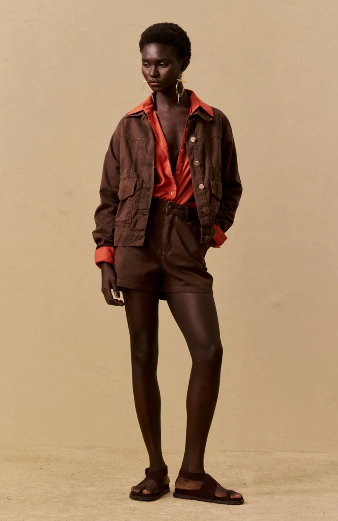 Canopo Short Dark Brown