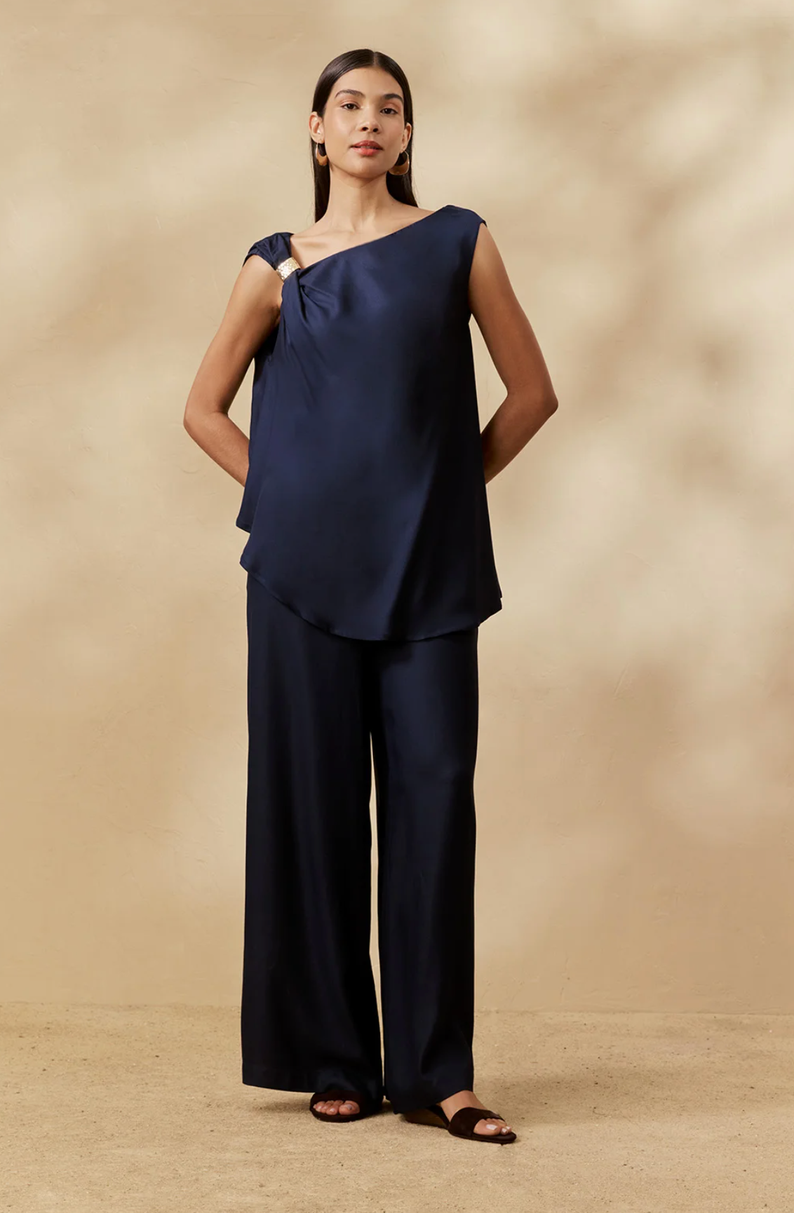Fornax Blouse Dark Blue