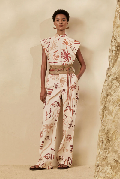 Venatici Top Off White