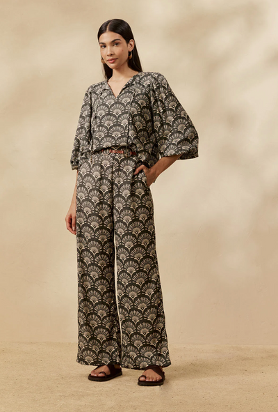 Chamaeleon Blouse Dark Green