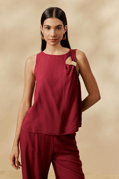 Fenix Blouse Wine