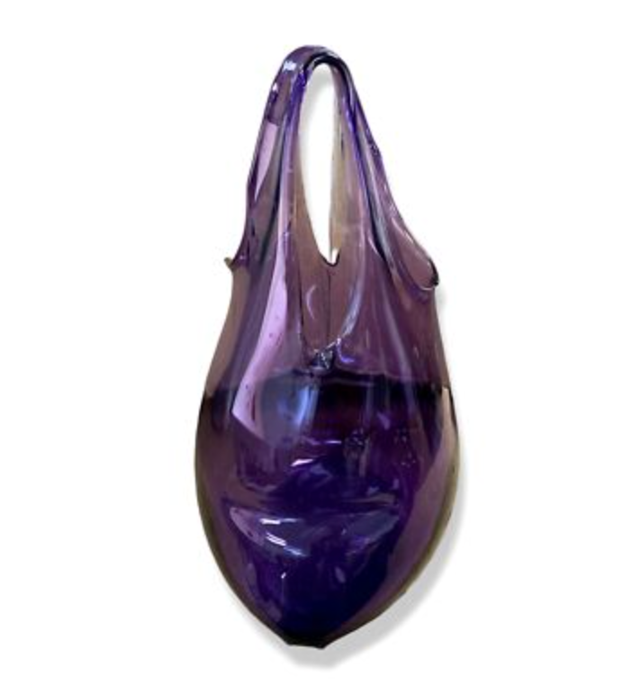 Glass Bag  Amethyst bluish S