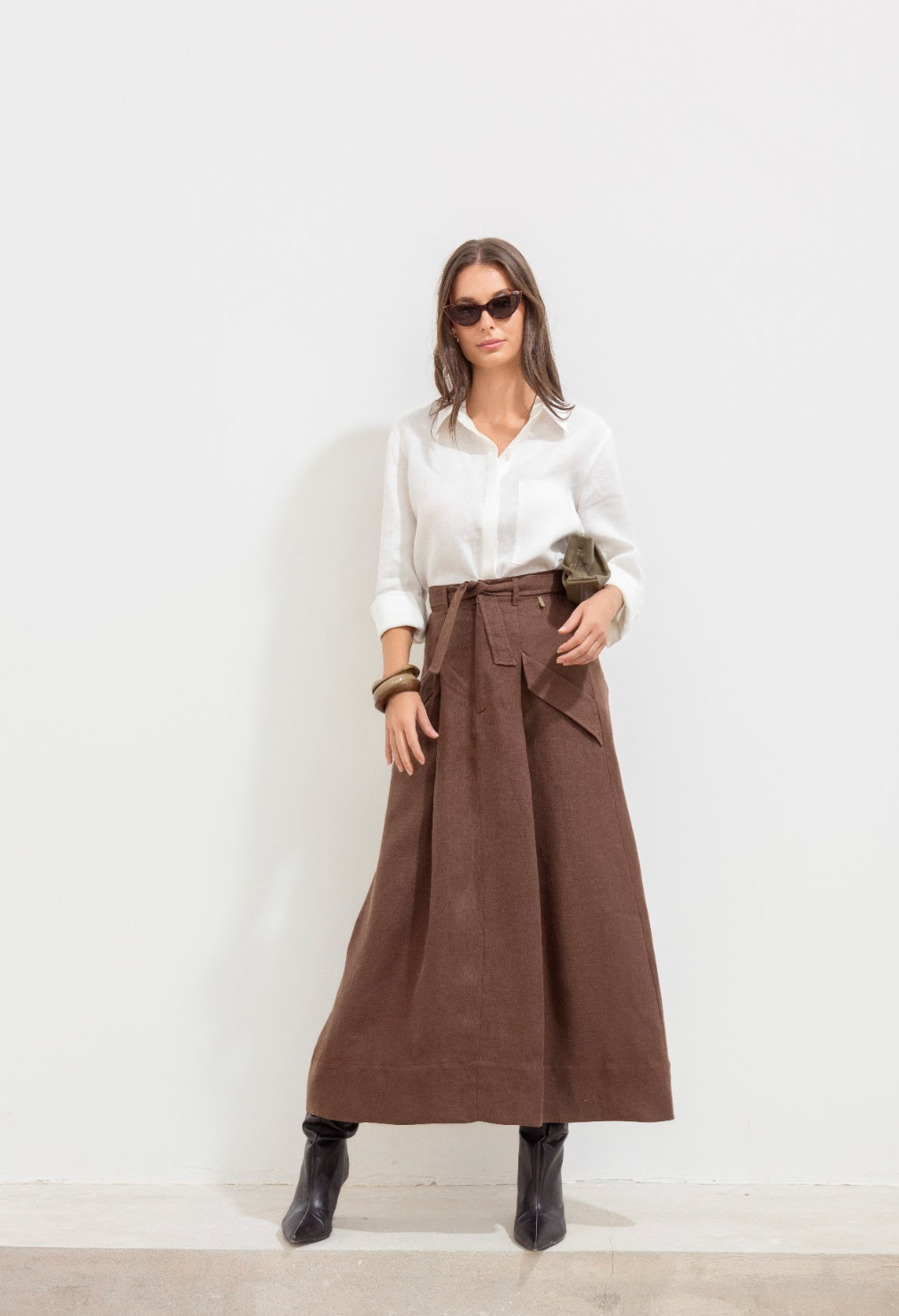Paz Skirt Brown