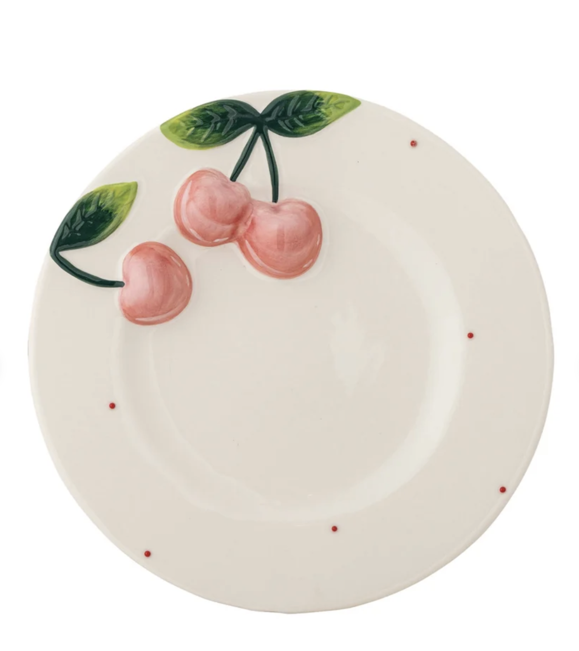 Plate w 3D Cherries