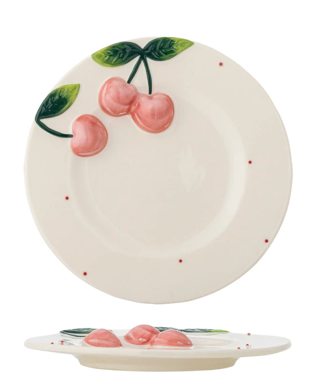Plate w 3D Cherries