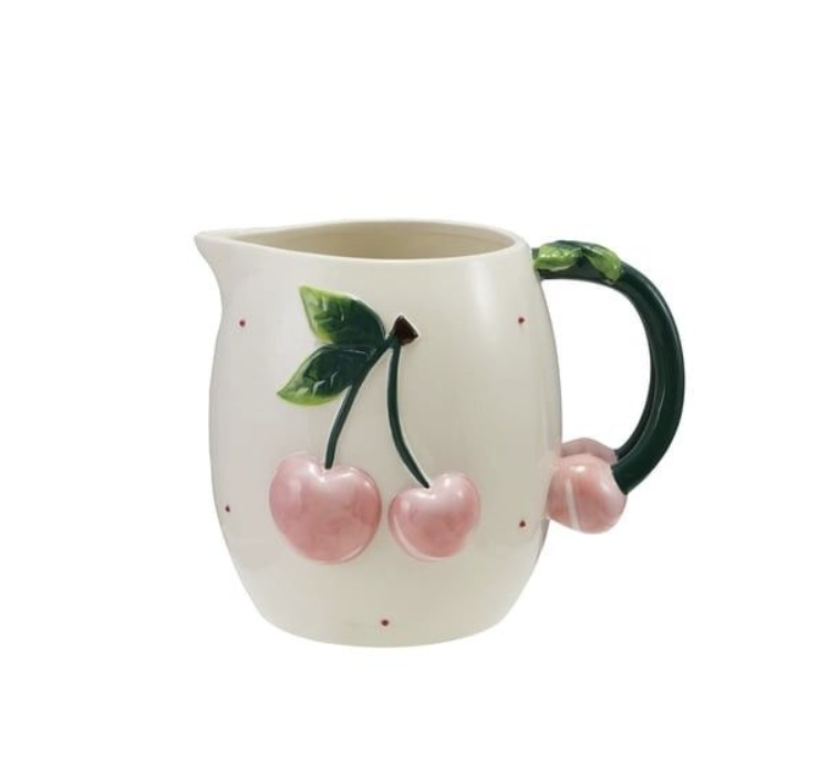 Pitcher w 3D Cherries