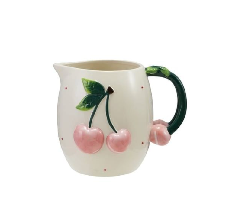 Pitcher w 3D Cherries