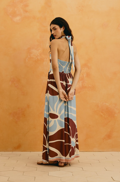 Dari Dress Sky Blue Multi
