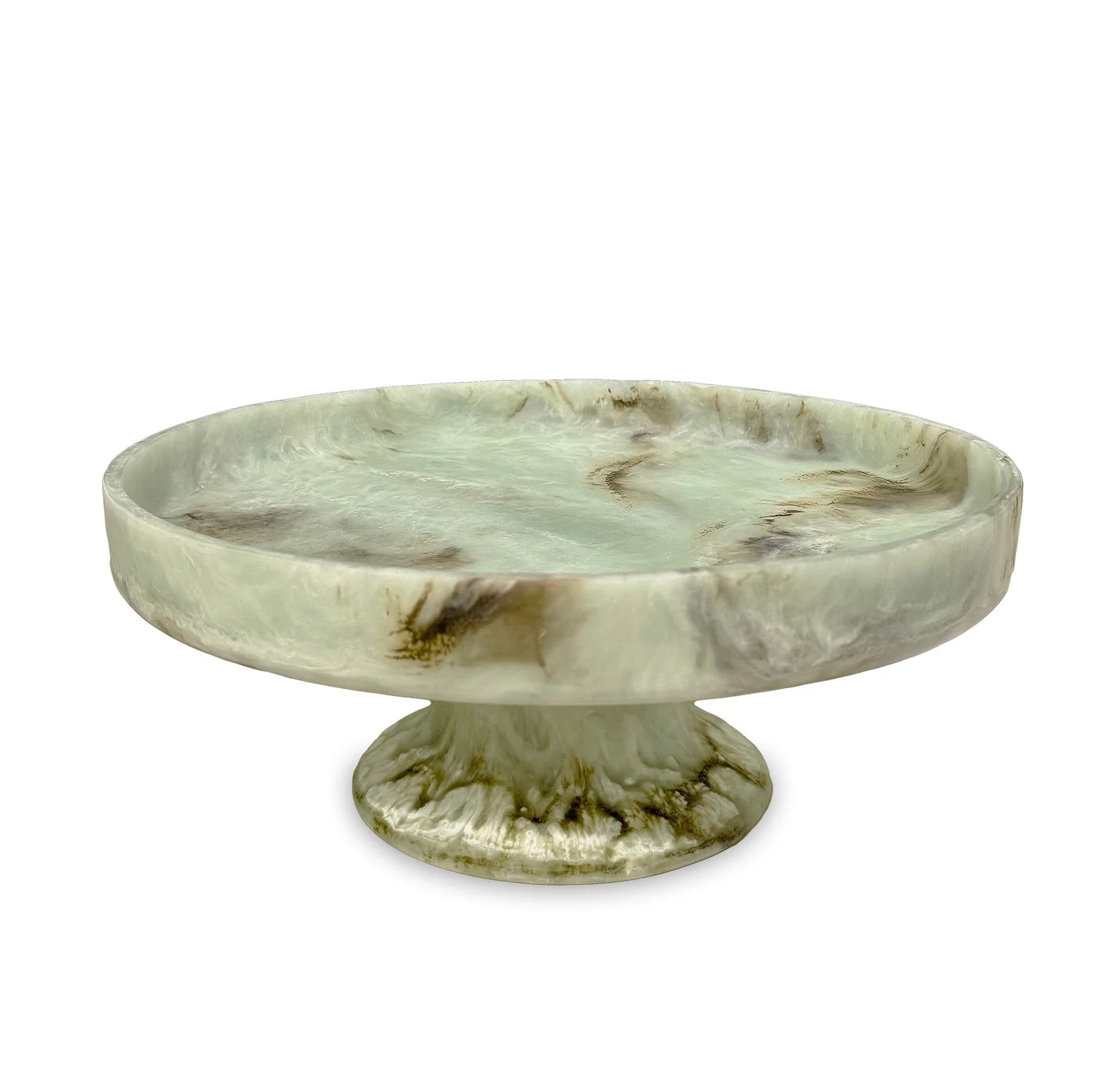 Giada Pedestal Cake Plate Jade Swirl
