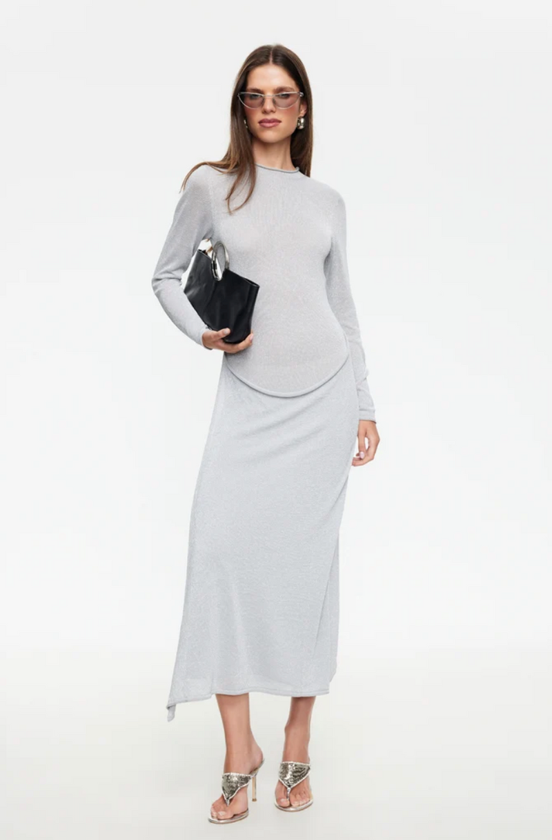 Aurora Maxi Dress Silver