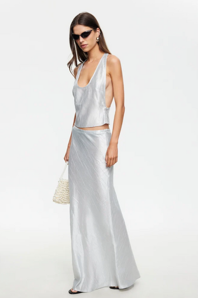 Hudson Maxi Skirt Silver
