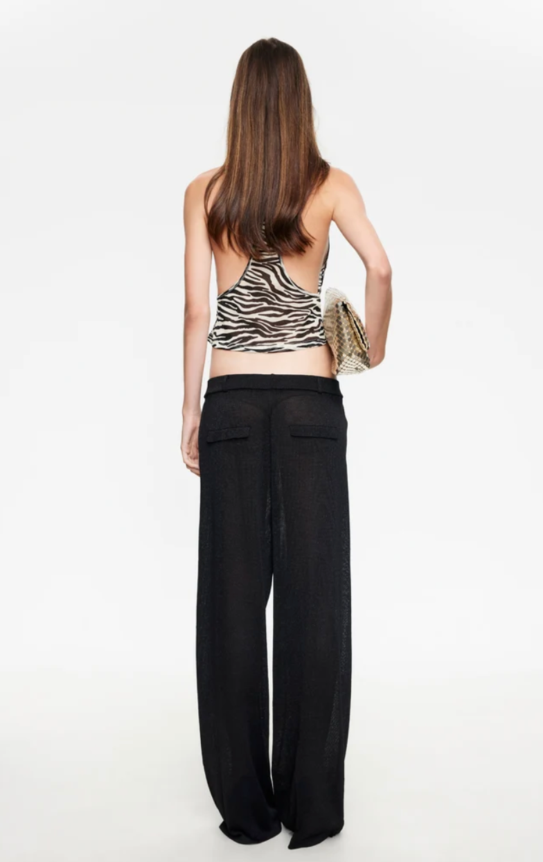 Bari Cami Top Noir Tiger